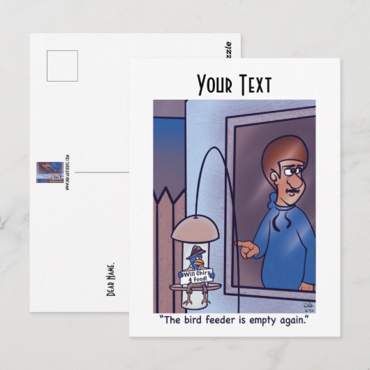 Vogelvoeder Briefkaart (Voorkant / Achterkant)