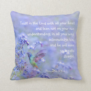 Vogelvogel Blauwe tuinboer BijbelScripting Kussen