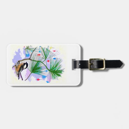 Vogelvogel in het Bagagelabel van de vogelpest (Voorkant horizontaal)