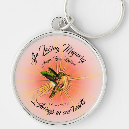 Vogelvogel, in liefdevol geheugen sleutelhanger (Voorkant)