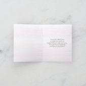 Vogelvogel op Hydrangea Sympathie Hartelijk dank Bedankkaart (Binnen)