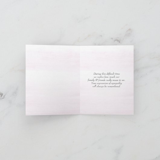 Vogelvogel op Hydrangea Sympathie Hartelijk dank Bedankkaart (Binnen)