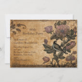 Vogelvogel van de  Floral Elegant Party van het Pa Kaart (Achterkant)