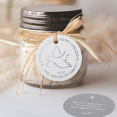 Vogelvogel van de moderne, minimalistische Dove Wh Bedankjes Labels