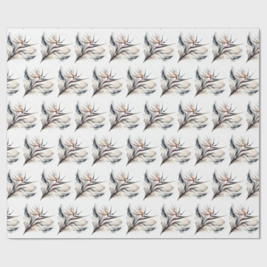 Vogelvogel van de Paradijsbloem Cadeaupapier (Vlak)