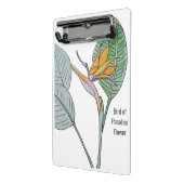 Vogelvogel van de Paradijsbloem Mini Klembord (Angled2)