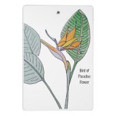 Vogelvogel van de Paradijsbloem Mini Klembord (Achterkant)