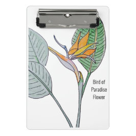 Vogelvogel van de Paradijsbloem Mini Klembord