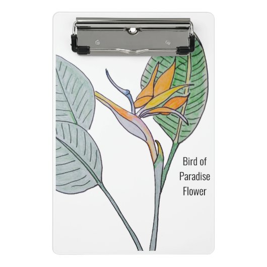 Vogelvogel van de Paradijsbloem Mini Klembord (Voorkant)