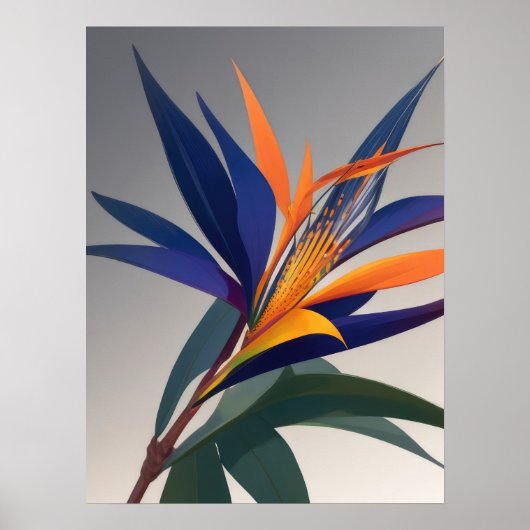 Vogelvogel van de Paradijsbloem Poster (Voorkant)