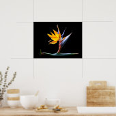 Vogelvogel van de Paradijsbloem Poster (Keuken)