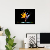 Vogelvogel van de Paradijsbloem Poster (Thuiskantoor)