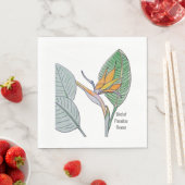 Vogelvogel van de Paradijsbloem Servet (Insitu)