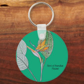 Vogelvogel van de Paradijsbloem Sleutelhanger (Voorkant)