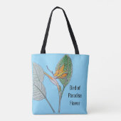 Vogelvogel van de Paradijsbloem Tote Bag (Achterkant)