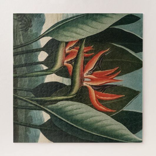 Vogelvogel van de  paradijse tempel van Flora Bota Legpuzzel (Horizontaal)