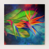 Vogelvogel van de Paradise Bloem Puzzle Strelitzia Legpuzzel (Horizontaal)