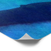 Vogelvogel van de Paradise Strelitzia waterverf fl Poster (Hoek)