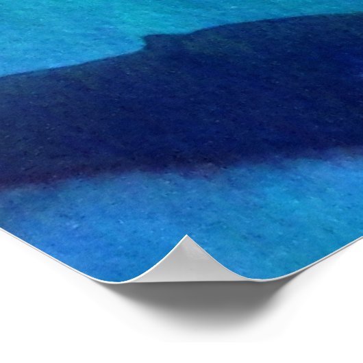 Vogelvogel van de Paradise Strelitzia waterverf fl Poster (Hoek)