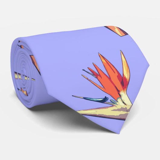 Vogelvogel van het paradijs, schelpdier stropdas (Opgerold)