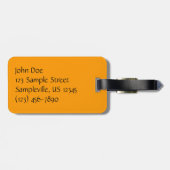 Vogelvogel van het Paradise Oranje Tropische Bloem Bagagelabel (Achterkant horizontaal)