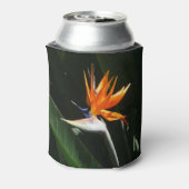 Vogelvogel van het Paradise Oranje Tropische Bloem Blikjeskoeler (Blikje Achterkant)