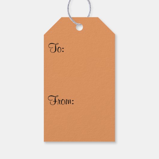 Vogelvogel van het Paradise Oranje Tropische Bloem Cadeaulabel (Achterkant)