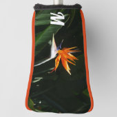 Vogelvogel van het Paradise Oranje Tropische Bloem Golfheadcover (Draai 90)
