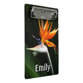 Vogelvogel van het Paradise Oranje Tropische Bloem Mini Klembord (Schuin)