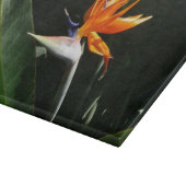 Vogelvogel van het Paradise Oranje Tropische Bloem Snijplank (Hoek)