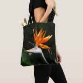 Vogelvogel van het Paradise Oranje Tropische Bloem Tote Bag (Dichtbij)