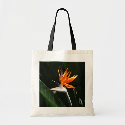 Vogelvogel van het Paradise Oranje Tropische Bloem Tote Bag (Voorkant)