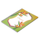 Vogelvogel van het Paradise Tropical Floral Notiti Notitieboek (Linkerzijde)