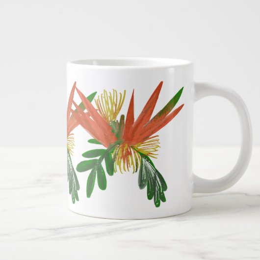 Vogelvogel van het Plant Paradise Art Greenery Grote Koffiekop (Rechts)