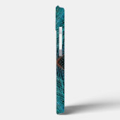 Vogelvogel van paradie Fractal Feather Design Case-Mate iPhone Case (Achterkant / Links)