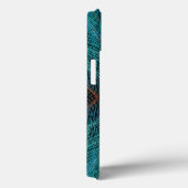 Vogelvogel van paradie Fractal Feather Design Case-Mate iPhone Case (Achterkant / Rechts)