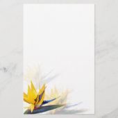 Vogelvogel van paradijs, blanco schrijfpapier briefpapier (Voorkant)