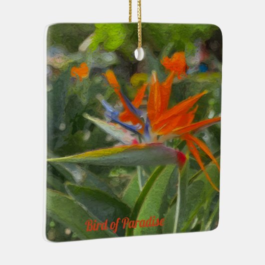 Vogelvogel van paradijsolie keramisch ornament (Rechts)