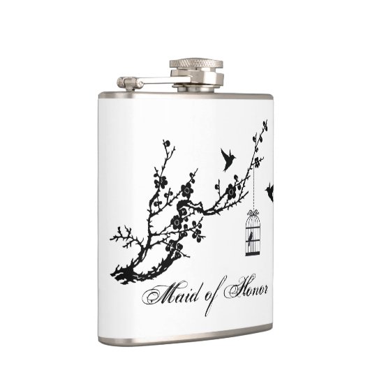  vogelvogelbekisting Geïmide huwelijksgeschenk Heupfles (Rechts)