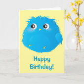 Vogelvogelkaart Kaart (Gele Bloem)