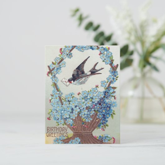 Vogelvogelmand Briefkaart (Staand voorkant)