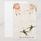 Vogelvogels, bakkerij briefpapier (Voorkant / Achterkant)