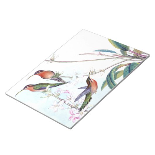 Vogelvogels Bloem Bloem Vloer in het wild levende  Notitieblok (Schuin)