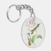 Vogelvogels bloemen bloemen dieren in het wild sleutelhanger (Voorkant Links)