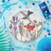 Vogelvogels bloemen Borden papier Papieren Bordje (Feest)