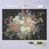 Vogelvogels bloemen Bouquet Weefpapier Tissuepapier (Craft)