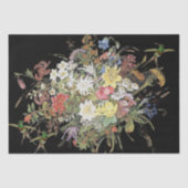Vogelvogels bloemen Bouquet Weefpapier Tissuepapier (Voorkant)