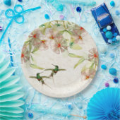 Vogelvogels bloemen dieren Bord papier (Feest)