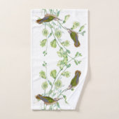 Vogelvogels bloemen Dieren Wasdoekset Bad Handdoek (Handdoek)