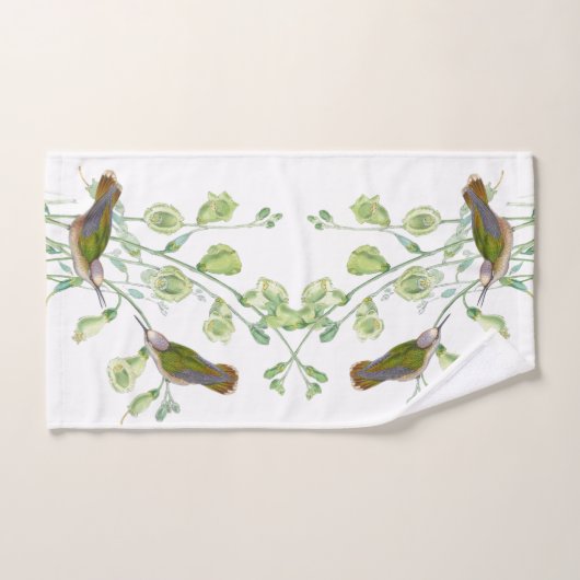 Vogelvogels bloemen Dieren Wasdoekset Bad Handdoek (Handdoek)